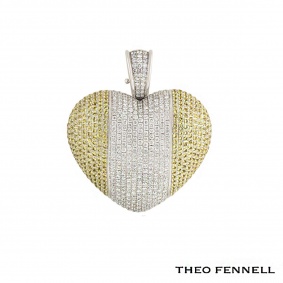 Theo Fennell White Gold Diamond & Citrine Pendant 